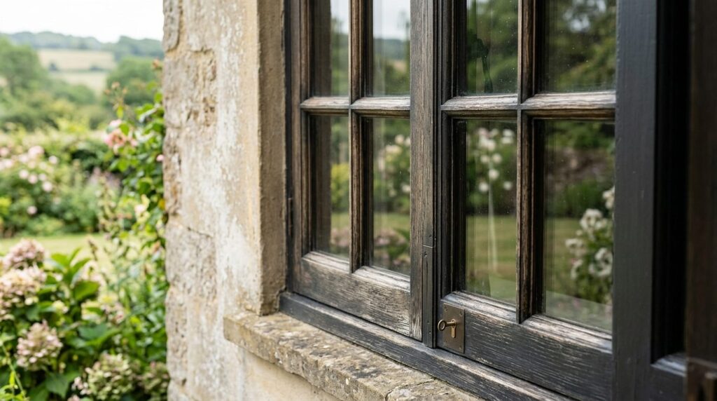 Close-up professional stock photo of a traditional country h